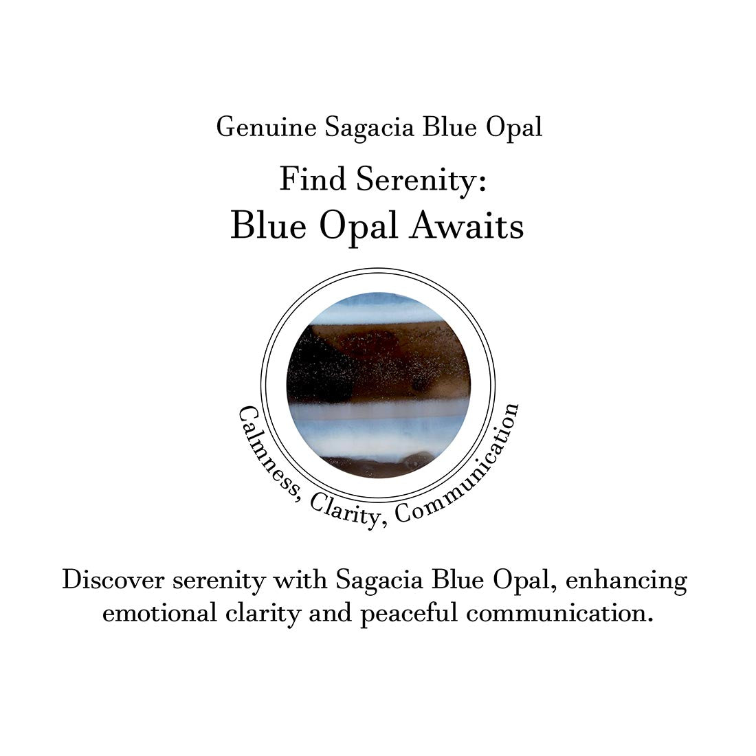 Blue Opal Adjustable Ring-(BLO-R-20.)